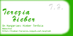 terezia hieber business card
